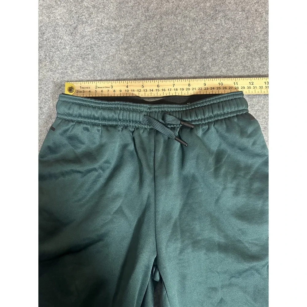 Reebok Performance Joggers Youth Large 10/12 Green Polyester Sweatpants